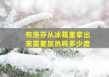 布洛芬从冰箱里拿出来需要加热吗多少度