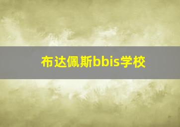 布达佩斯bbis学校