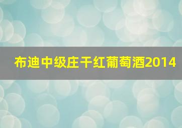 布迪中级庄干红葡萄酒2014