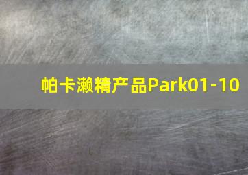 帕卡濑精产品Park01-10