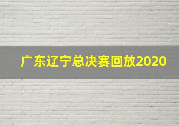 广东辽宁总决赛回放2020