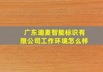 广东迪麦智能标识有限公司工作环境怎么样