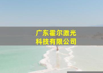 广东霍尔激光科技有限公司