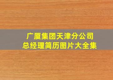 广厦集团天津分公司总经理简历图片大全集