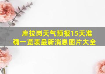 库拉岗天气预报15天准确一览表最新消息图片大全