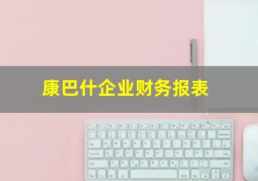 康巴什企业财务报表