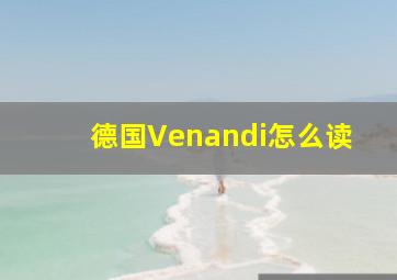 德国Venandi怎么读