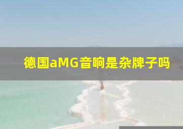 德国aMG音响是杂牌子吗