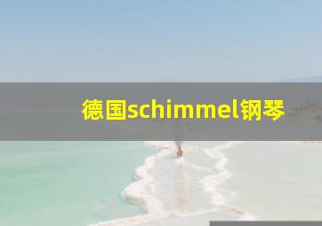 德国schimmel钢琴