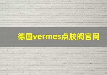 德国vermes点胶阀官网