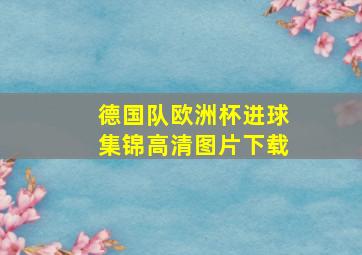 德国队欧洲杯进球集锦高清图片下载