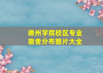 德州学院校区专业宿舍分布图片大全