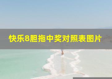 快乐8胆拖中奖对照表图片