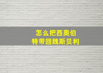 怎么把西奥伯特带回魏斯贝利