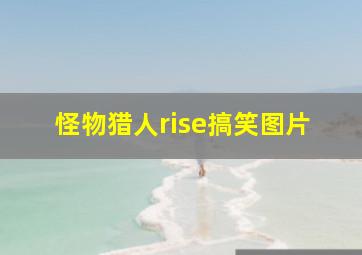 怪物猎人rise搞笑图片