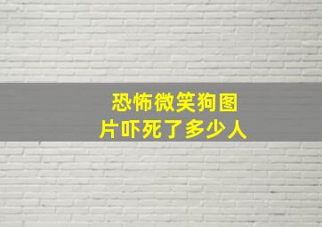 恐怖微笑狗图片吓死了多少人