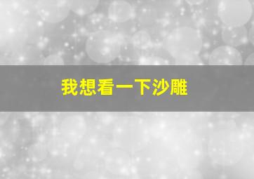 我想看一下沙雕