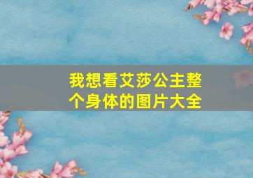 我想看艾莎公主整个身体的图片大全