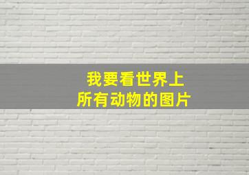 我要看世界上所有动物的图片