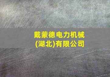 戴蒙德电力机械(湖北)有限公司