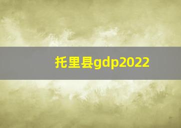 托里县gdp2022