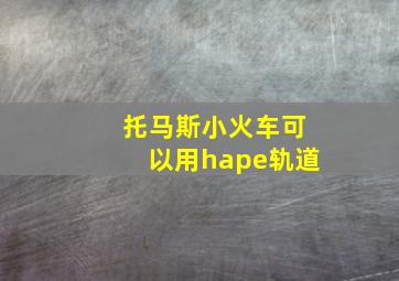 托马斯小火车可以用hape轨道