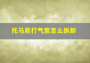 托马斯打气泵怎么拆卸