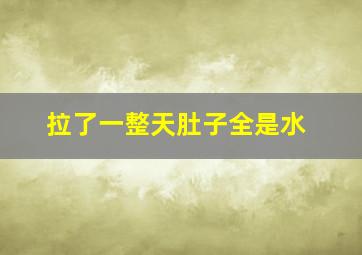 拉了一整天肚子全是水