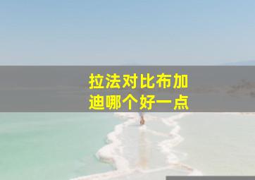 拉法对比布加迪哪个好一点