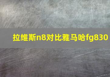 拉维斯n8对比雅马哈fg830