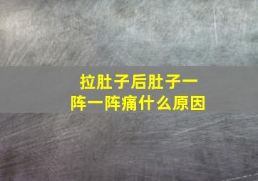 拉肚子后肚子一阵一阵痛什么原因