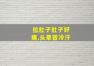 拉肚子肚子好痛,头晕冒冷汗