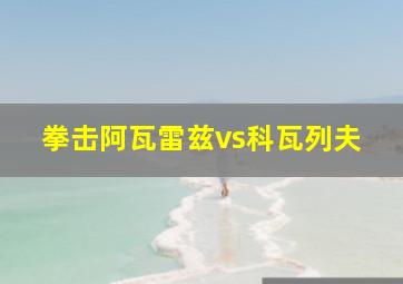 拳击阿瓦雷兹vs科瓦列夫