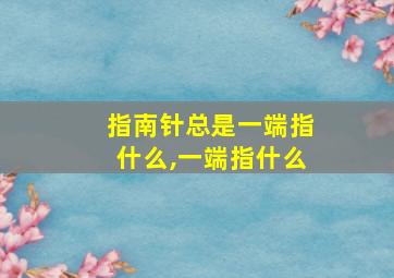 指南针总是一端指什么,一端指什么