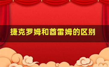 捷克罗姆和酋雷姆的区别