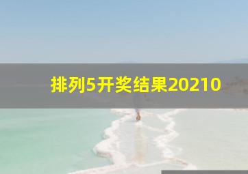 排列5开奖结果20210