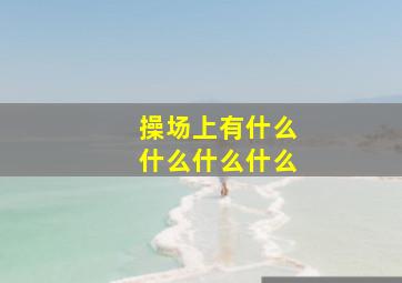 操场上有什么什么什么什么