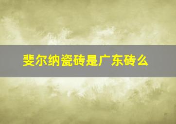 斐尔纳瓷砖是广东砖么