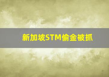 新加坡STM偷金被抓