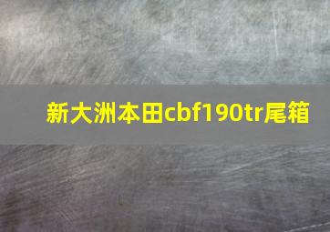 新大洲本田cbf190tr尾箱