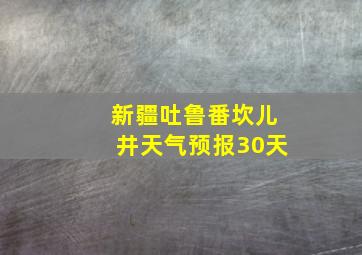 新疆吐鲁番坎儿井天气预报30天