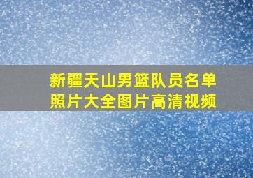 新疆天山男篮队员名单照片大全图片高清视频