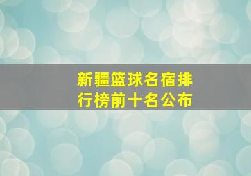 新疆篮球名宿排行榜前十名公布