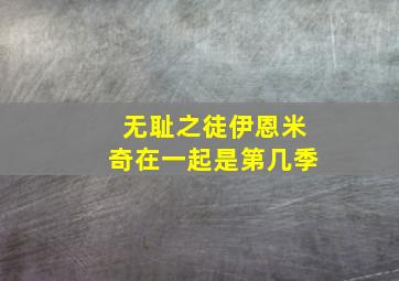 无耻之徒伊恩米奇在一起是第几季