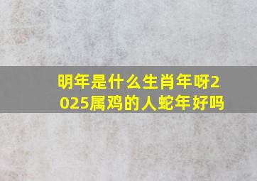 明年是什么生肖年呀2025属鸡的人蛇年好吗