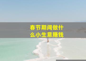 春节期间做什么小生意赚钱