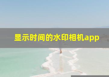 显示时间的水印相机app