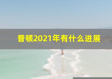 普顿2021年有什么进展