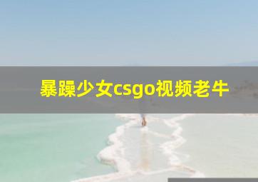 暴躁少女csgo视频老牛