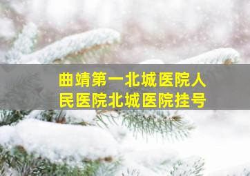 曲靖第一北城医院人民医院北城医院挂号